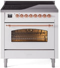White Induction Range with Electric Oven Z862