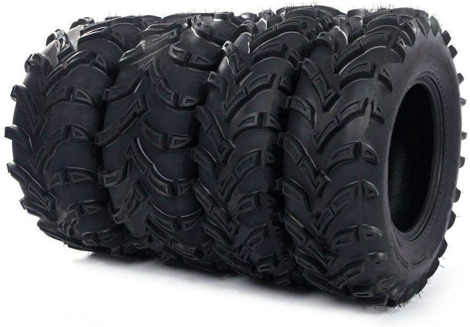 26x9.00-12 Front & 26x11.00-12 Rear 6PLY All Terrain Tubeless Tires Set of 4 Y7535