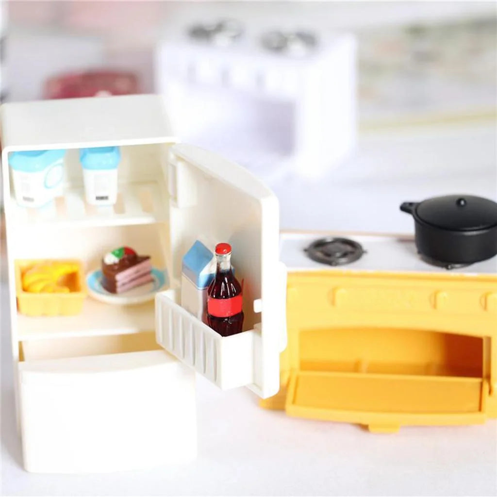Refrigerator Dollhouse Furniture Decor Toys F168