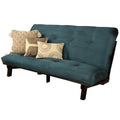 Wood Futon with Blue Mattress N862