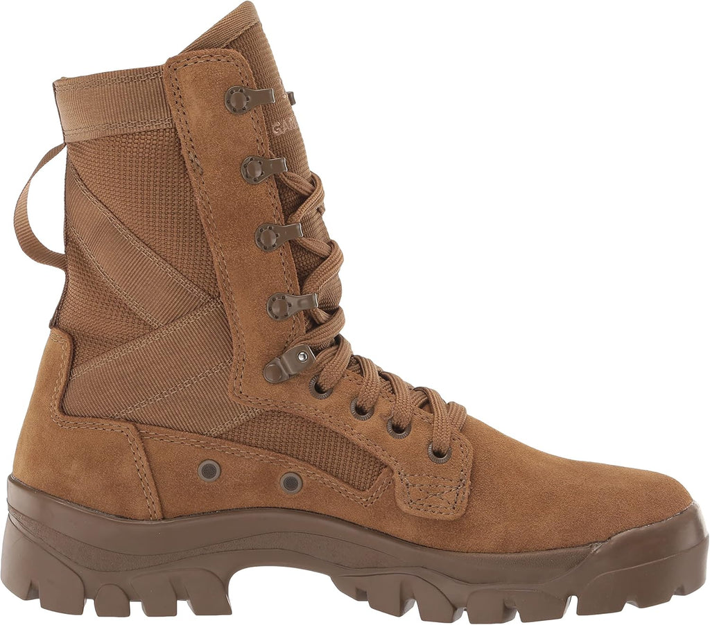 Men's Suede Leather Tactical Hiking Boots, Coyote, 13 C9802