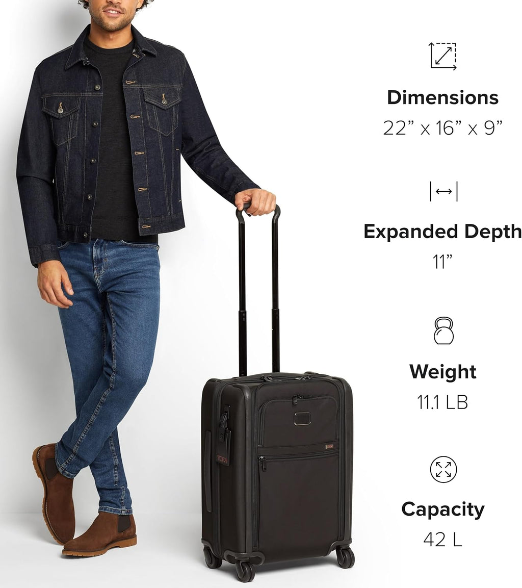 Black 4-Wheeled Carry-On Luggage I493298