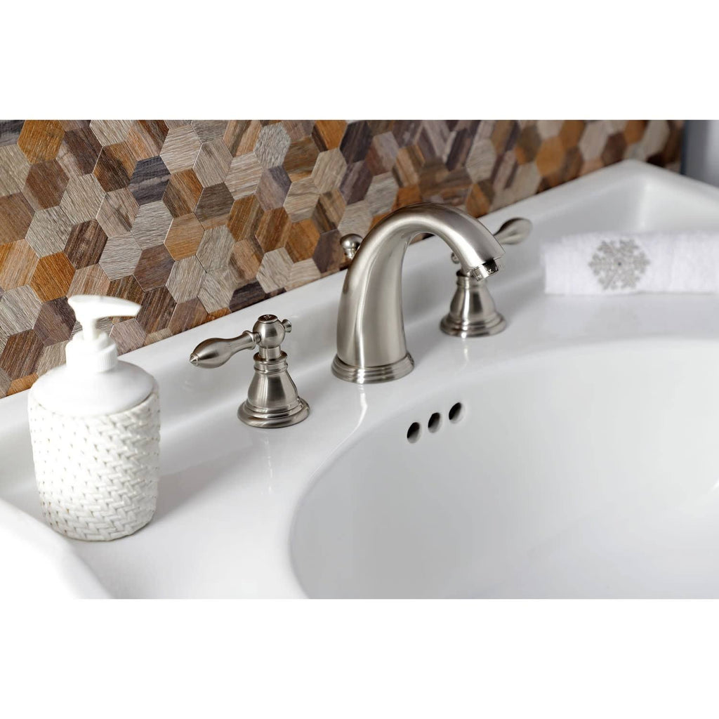 Widespread Bathroom Faucet with Pop-Up Brushed Brass P838551