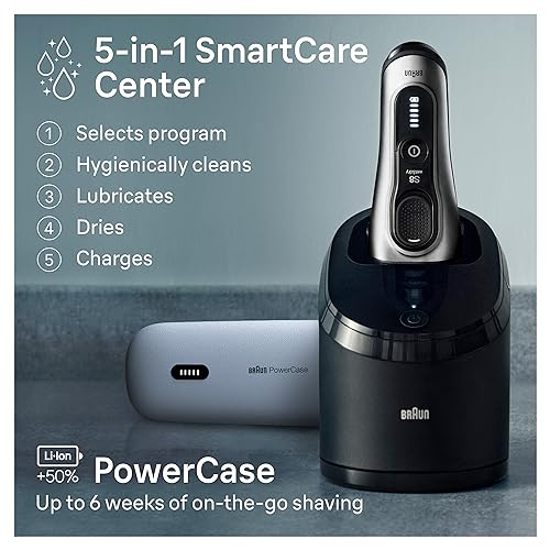 Electric Razor with Shaving Elements & Precision Trimmer, Wet & Dry P12367