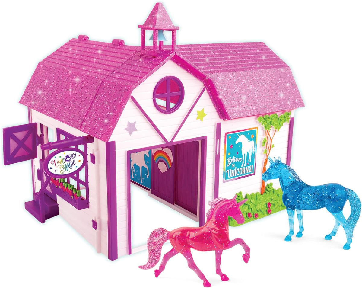 Wooden 19 Piece Playset with 2 Horses 1:32 Scale W1051