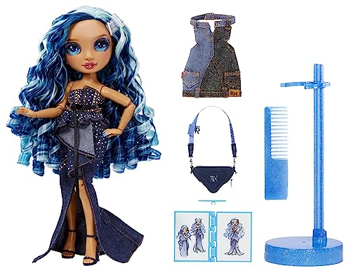 Blue 11” Fashion Doll and Playset with 2 Complete Doll Outfits and Fashion Play Accessories N7582