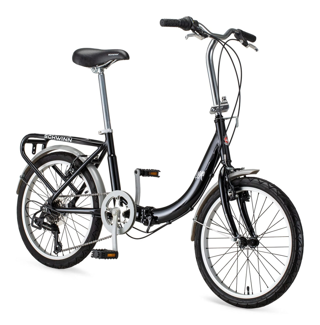 Folding Commuter Bike, 20-inch wheels, Black M357