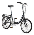 Folding Commuter Bike, 20-inch wheels, Black M357