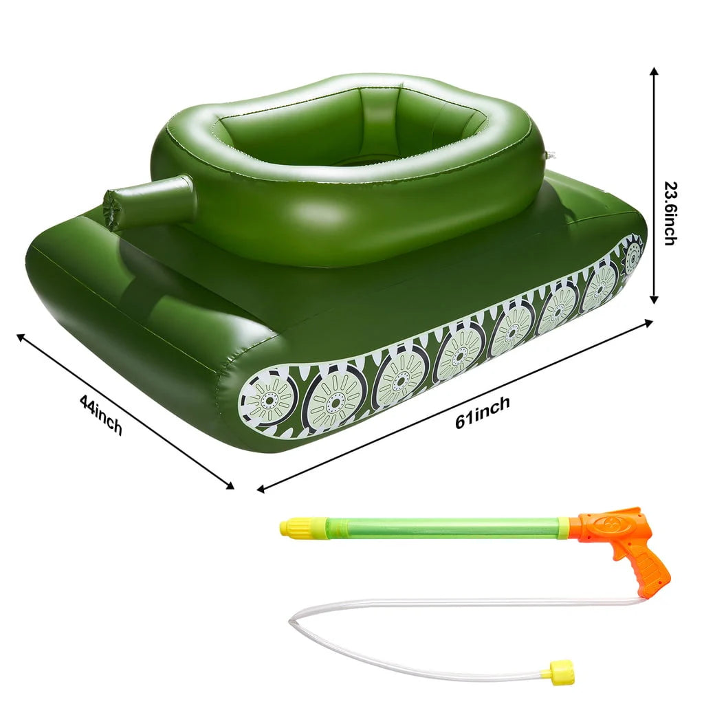 Inflatable Tank Pool Float with Water Cannon A140