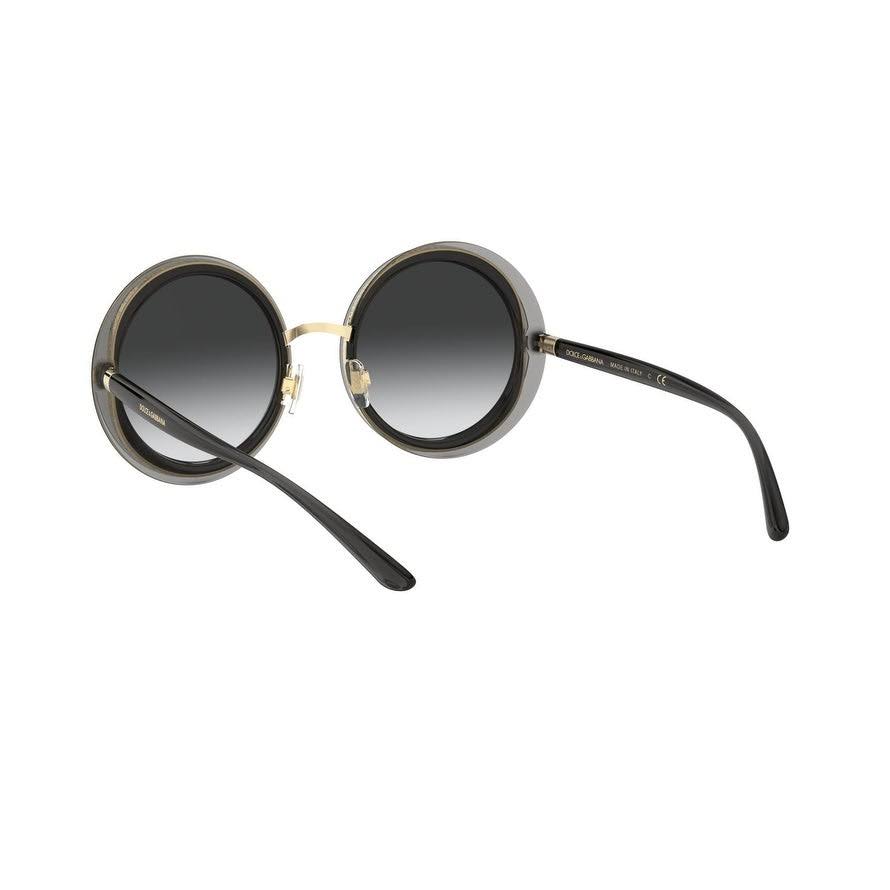 Transparent Grey Gold Sunglasses G415