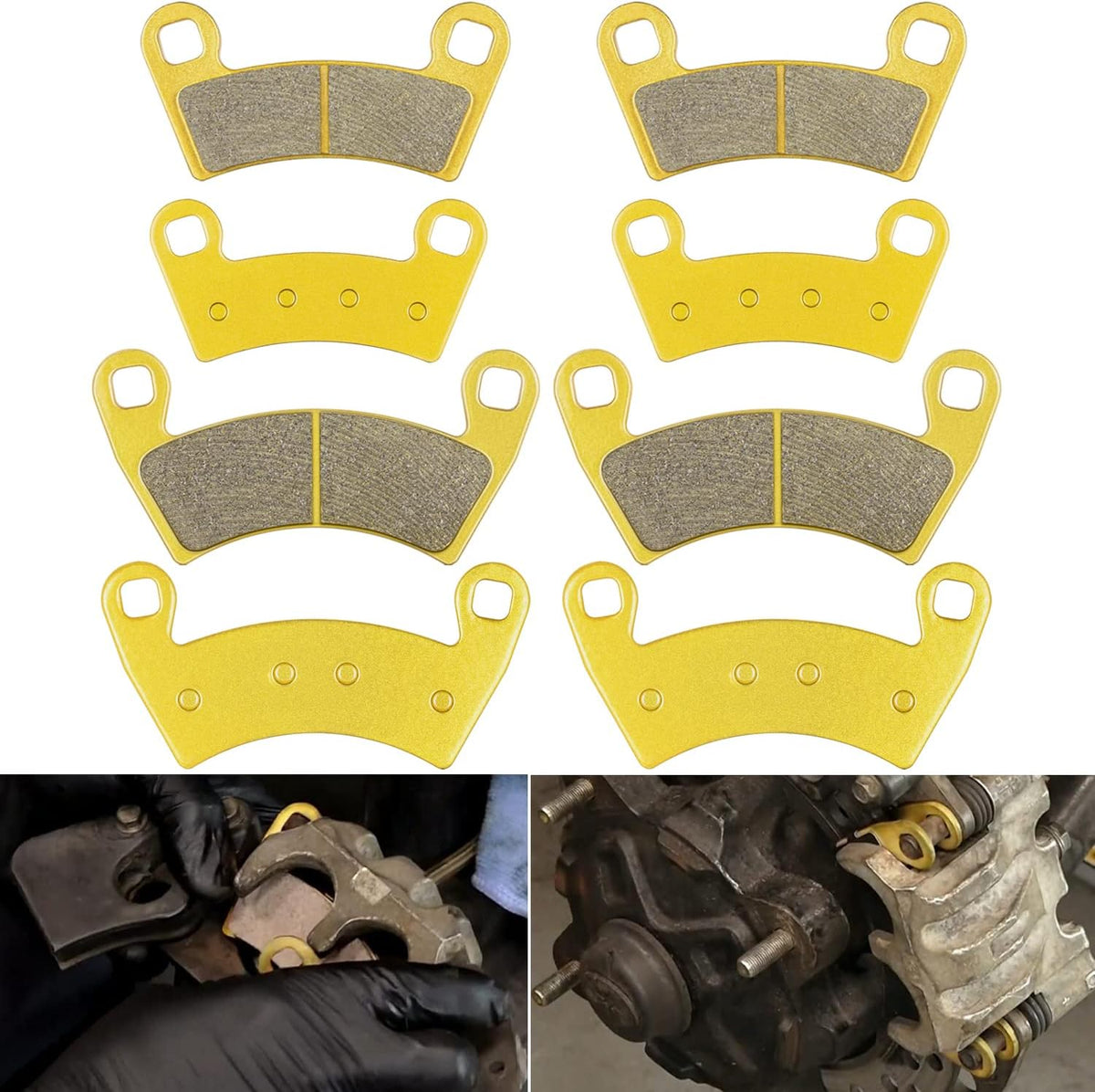 Brake Pads Front and Rear (4 Set) Pack of 2 X384122