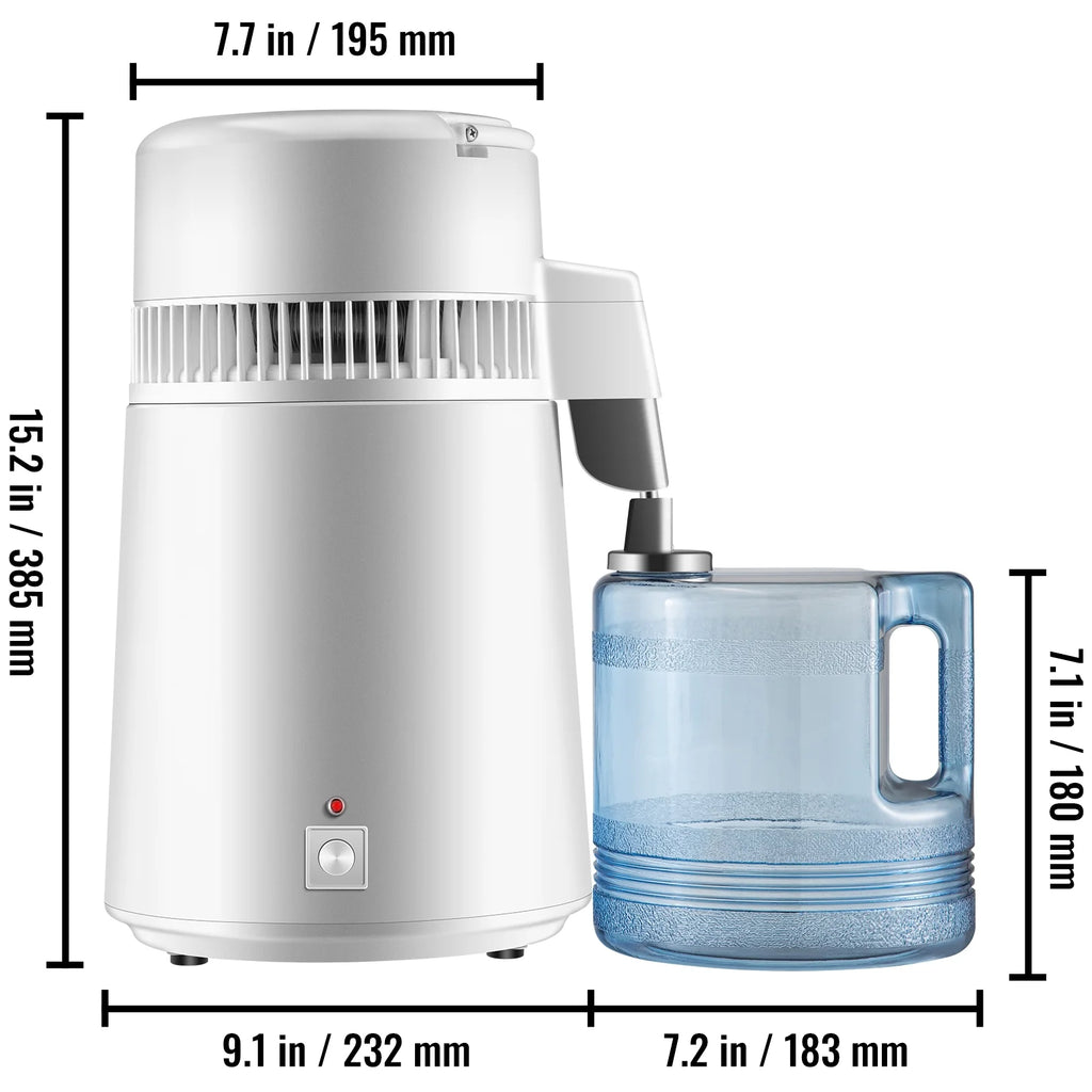 Stainless Steel Water Distiller 1.1 Gallon/4 L Countertop O199