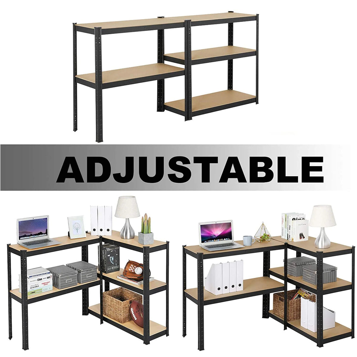 5-Tier Heavy Duty Metal Shelving Storage Unit H9760