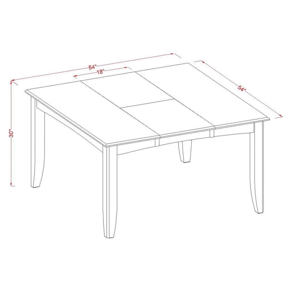 7 Piece Wooden Dining Table Set A99814