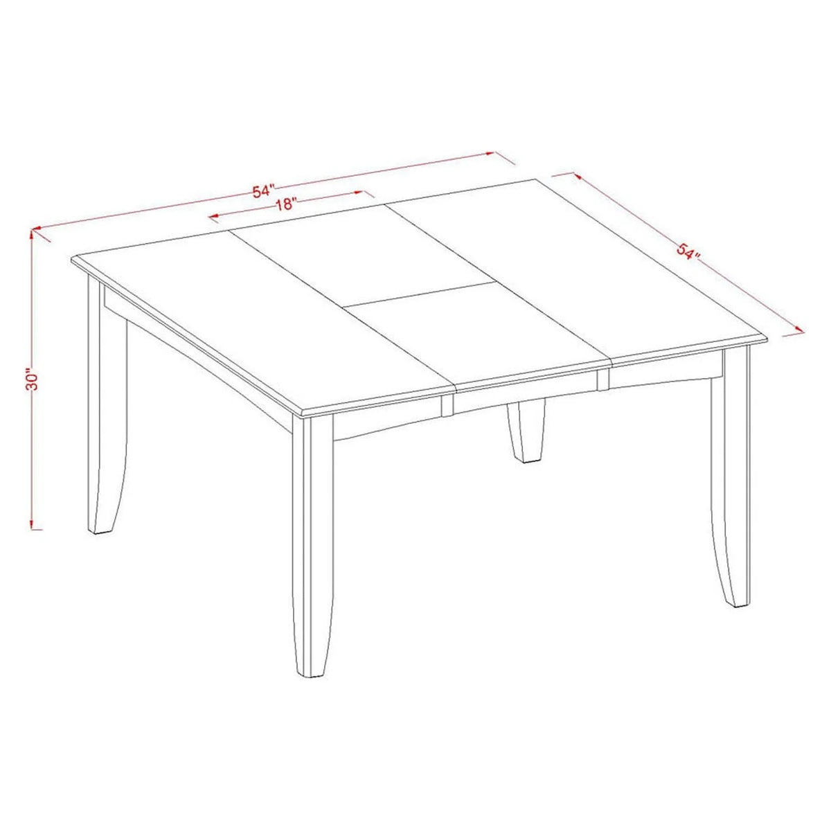 7 Piece Wooden Dining Table Set A99814