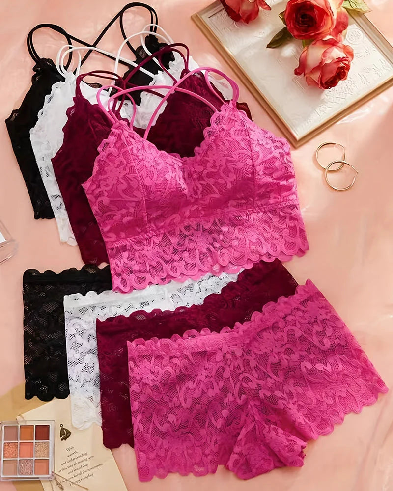 Lace Bralette & Panty Bundle P62150