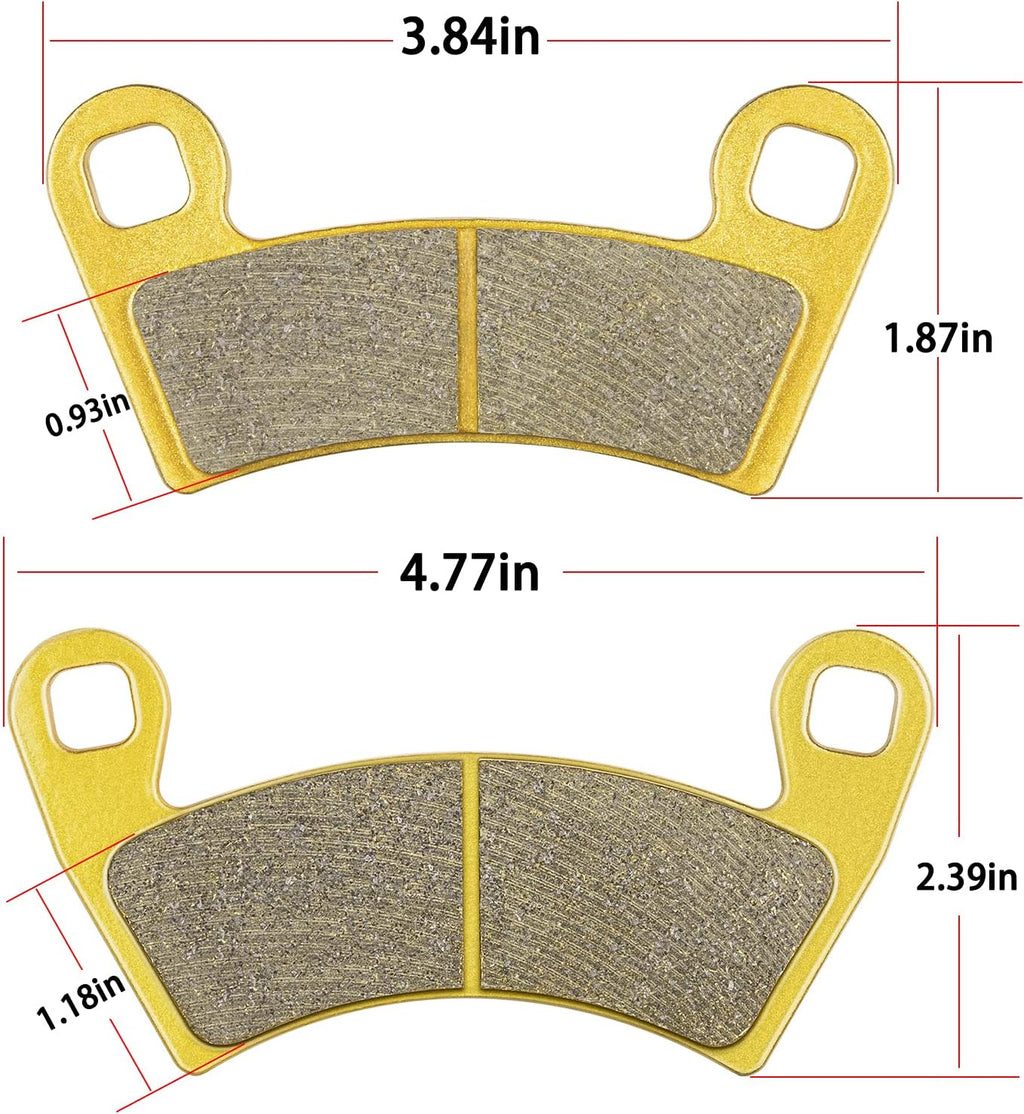 Brake Pads Front and Rear (4 Set) Pack of 2 X384122