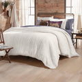 White Twin Sherpa Comforter Set J86473