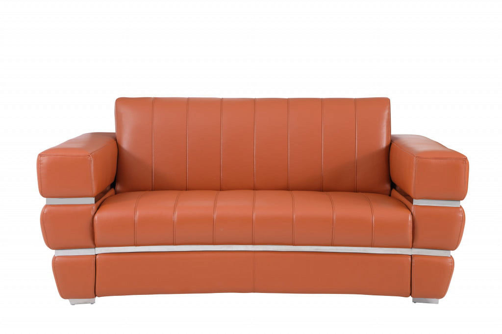 Camel Italian Leather Six Person Seating Set B331503