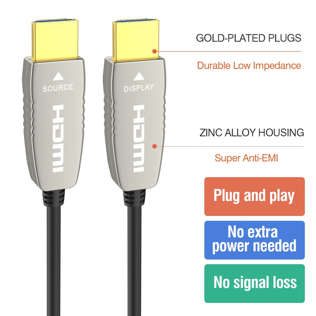 33 feet HDMI 2.0b Fiber Optic Cable Q77023