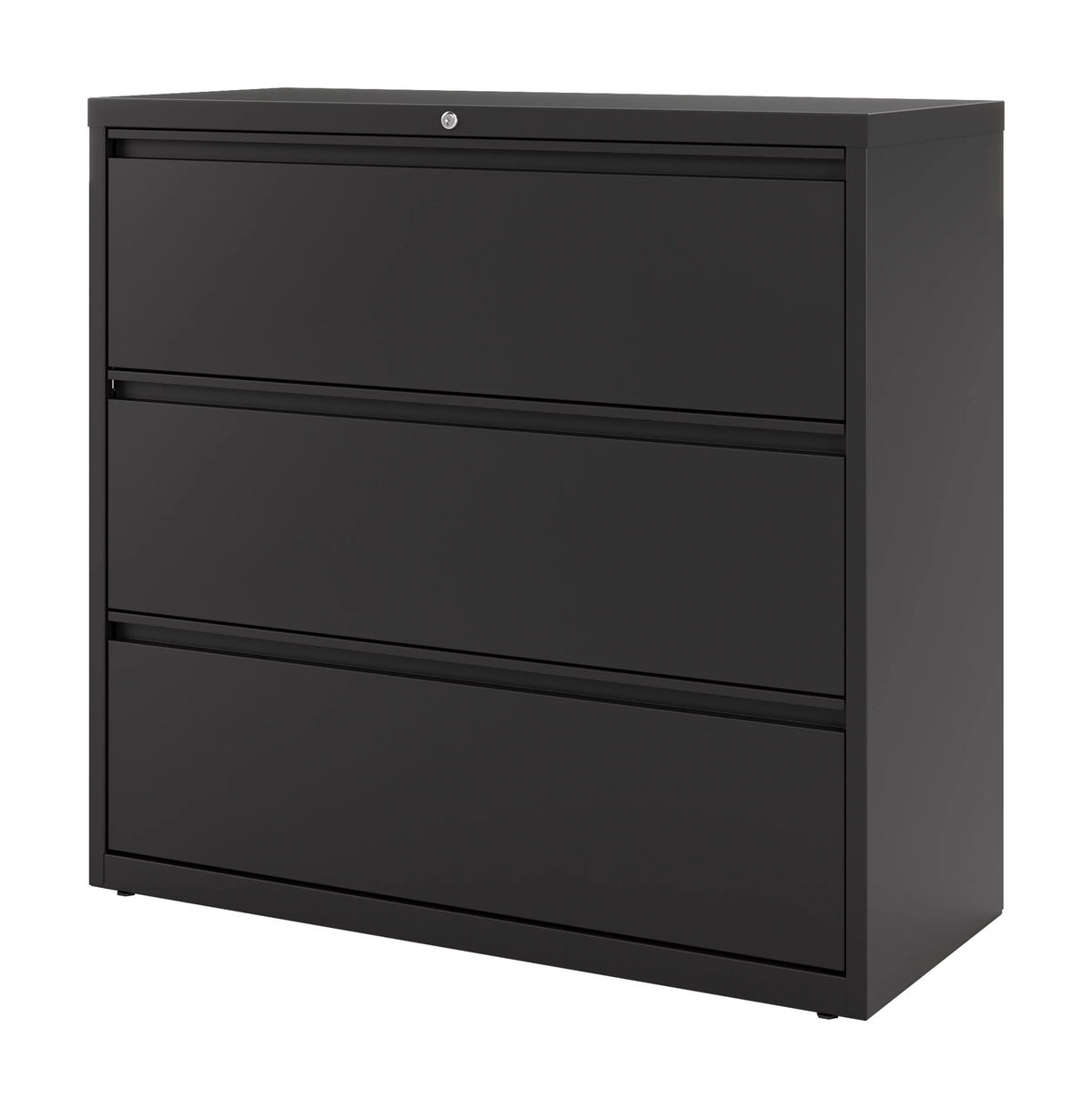 42 inch Wide 3 Drawer Metal Lateral File Cabinet Black K9663