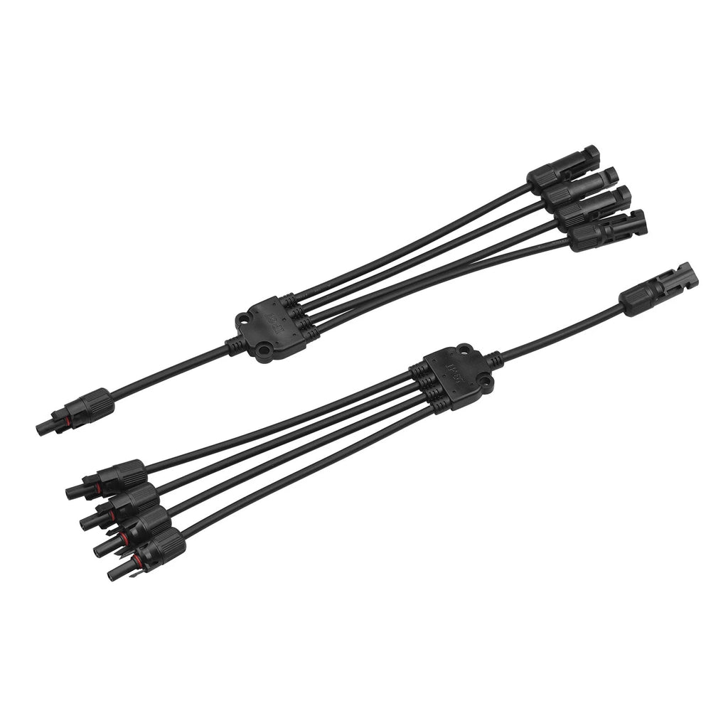 4-Way Solar Cable Connector Self-locking IP67 Waterproof 12AWG J5791