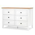 White 6 Drawer Wood Dresser U95301
