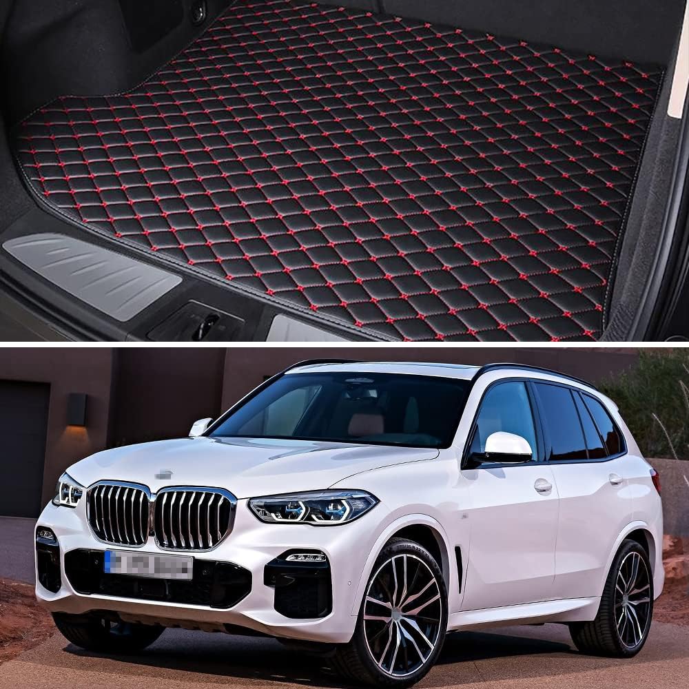 Black with Black line Car Trunk Mat Pack of 2 M590