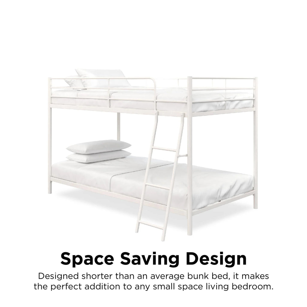 Black Twin-over-Twin Bunk Bed F930
