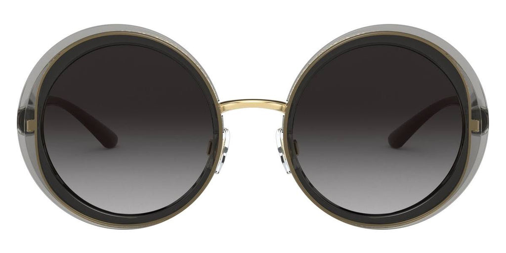 Transparent Grey Gold Sunglasses G415