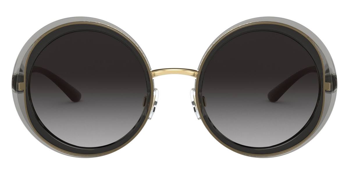 Transparent Grey Gold Sunglasses G415