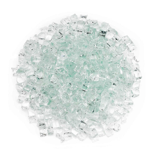 1/2x22 Clear Fire Glass (10 lb Bag) F59784