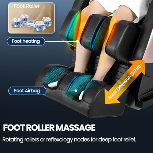 Full Body Zero Gravity Shiatsu Massage Recliner with Heat and Airbags X376405