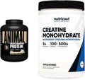Vanilla Whey Isolate Protein Powder 4 lbs & Micronized Creatine Monohydrate Powder 500G X370