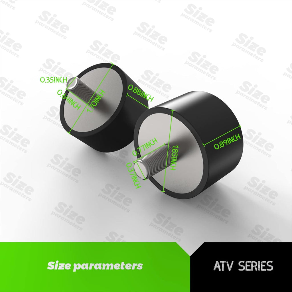 Engine Rubber Motor Mount Kit, Front and Rear Mounts, Pack of 2 H91102