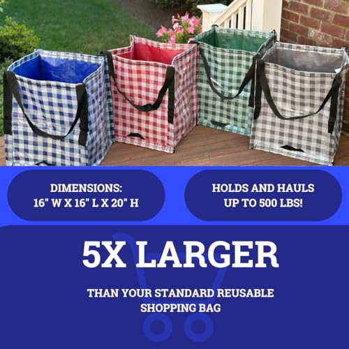 Heavy Duty Storage Tote Bag 22-Gallon Woven Polypropylene N119708