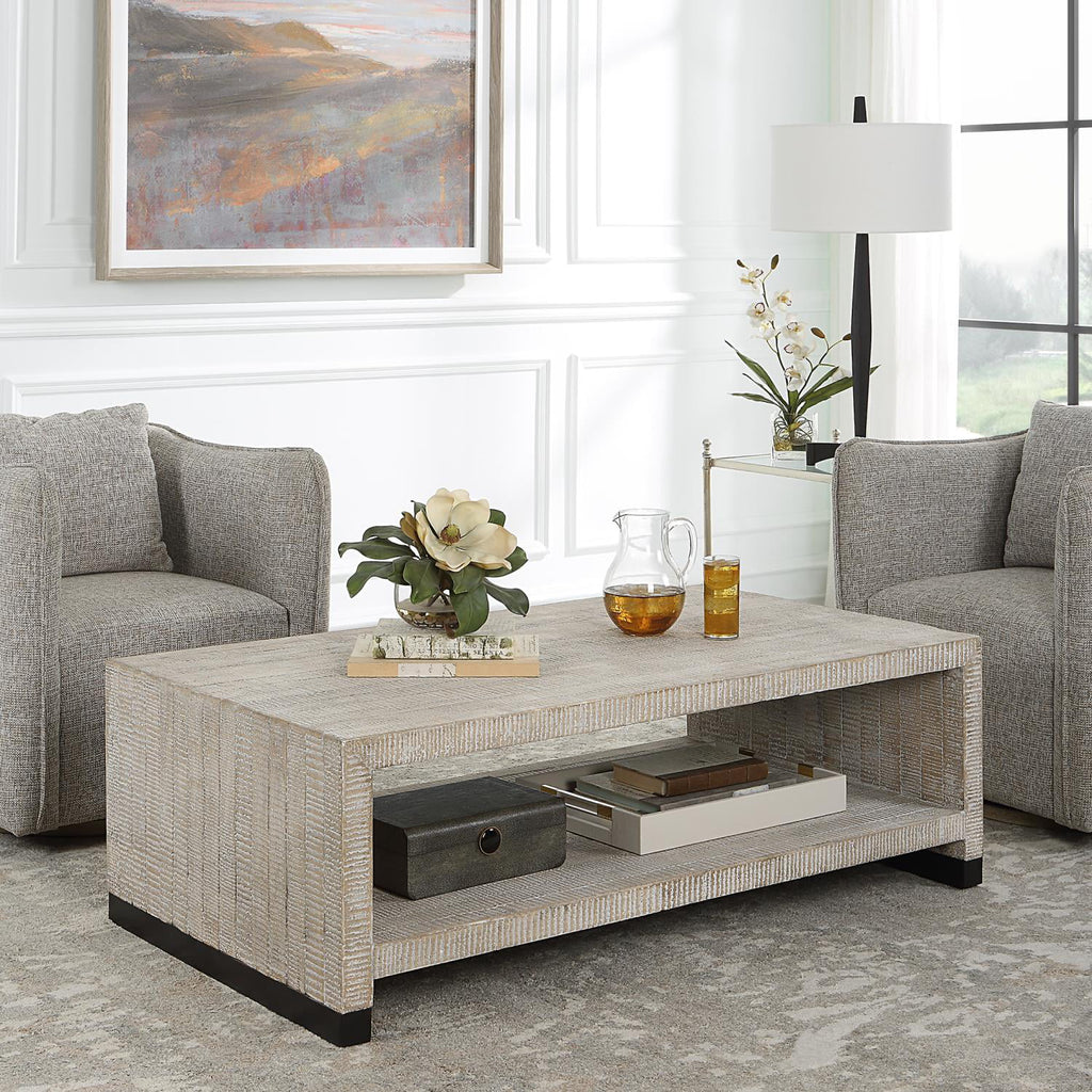 Coffee Table 18.13 Inches Tall and 53.88 Inches Wide F4040