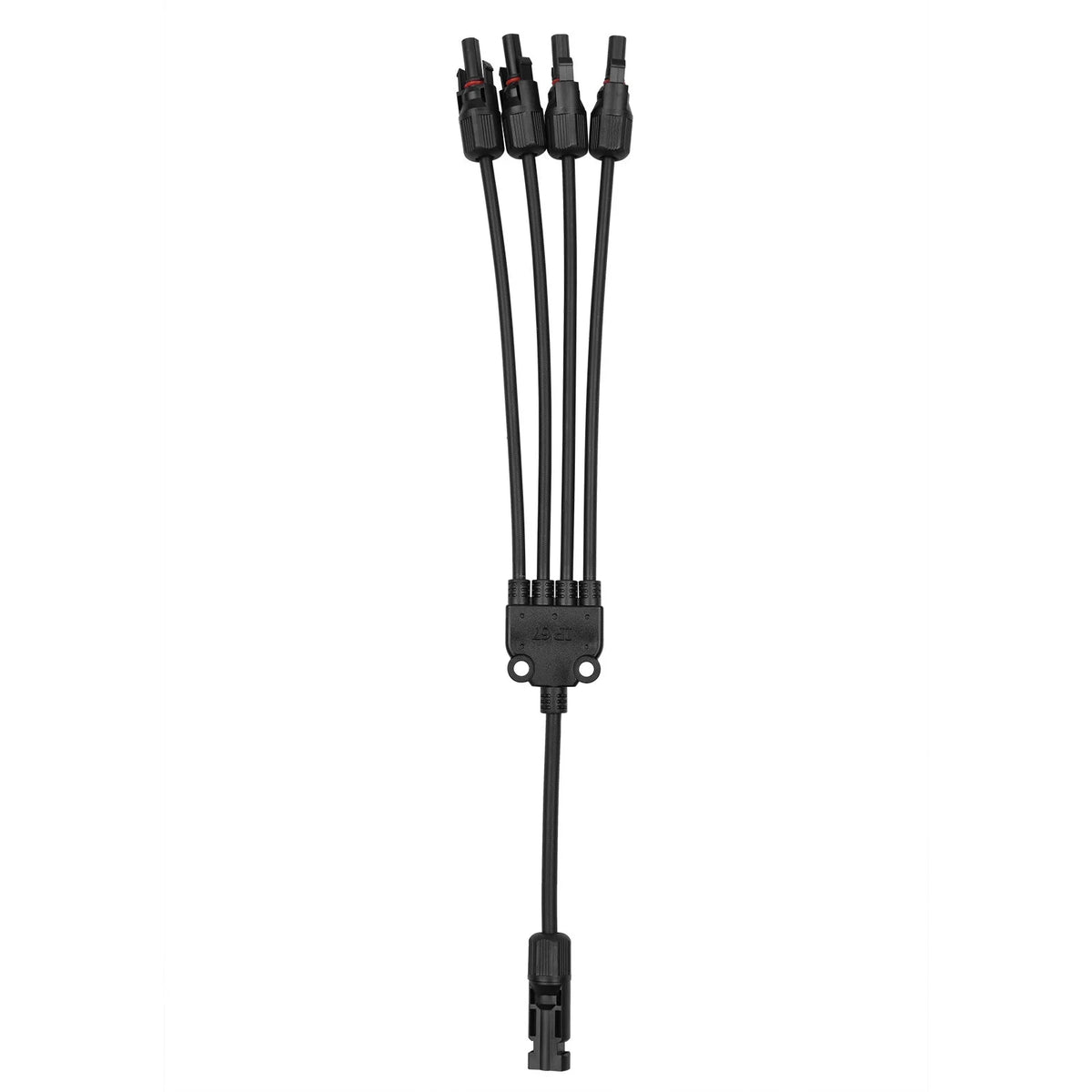 4-Way Solar Cable Connector Self-locking IP67 Waterproof 12AWG J5791