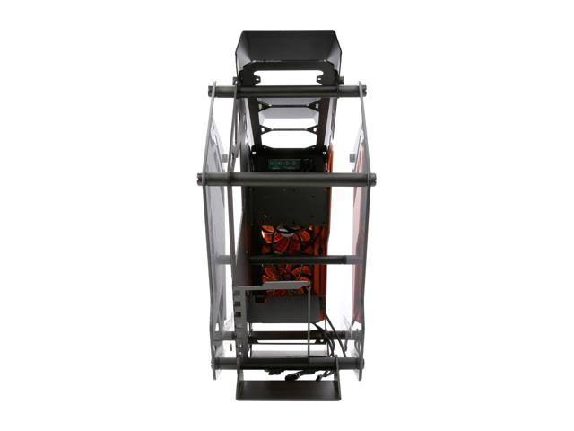 Aluminum ATX Mid Tower Tempered Glass Gaming Case with LED Fan S6074