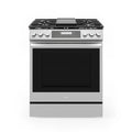 30 In. Slide-In Gas Range with 5 Burners and 6.1 cu. ft. Self-Cleaning Oven in Stainless Steel T420