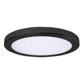 Round Black LED Outdoor Ceiling Light with Remote S478