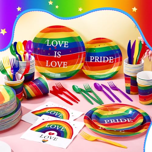 350 Pcs Disposable Plastic Tableware Set D46710