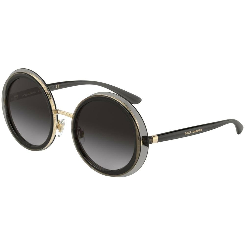 Transparent Grey Gold Sunglasses G415