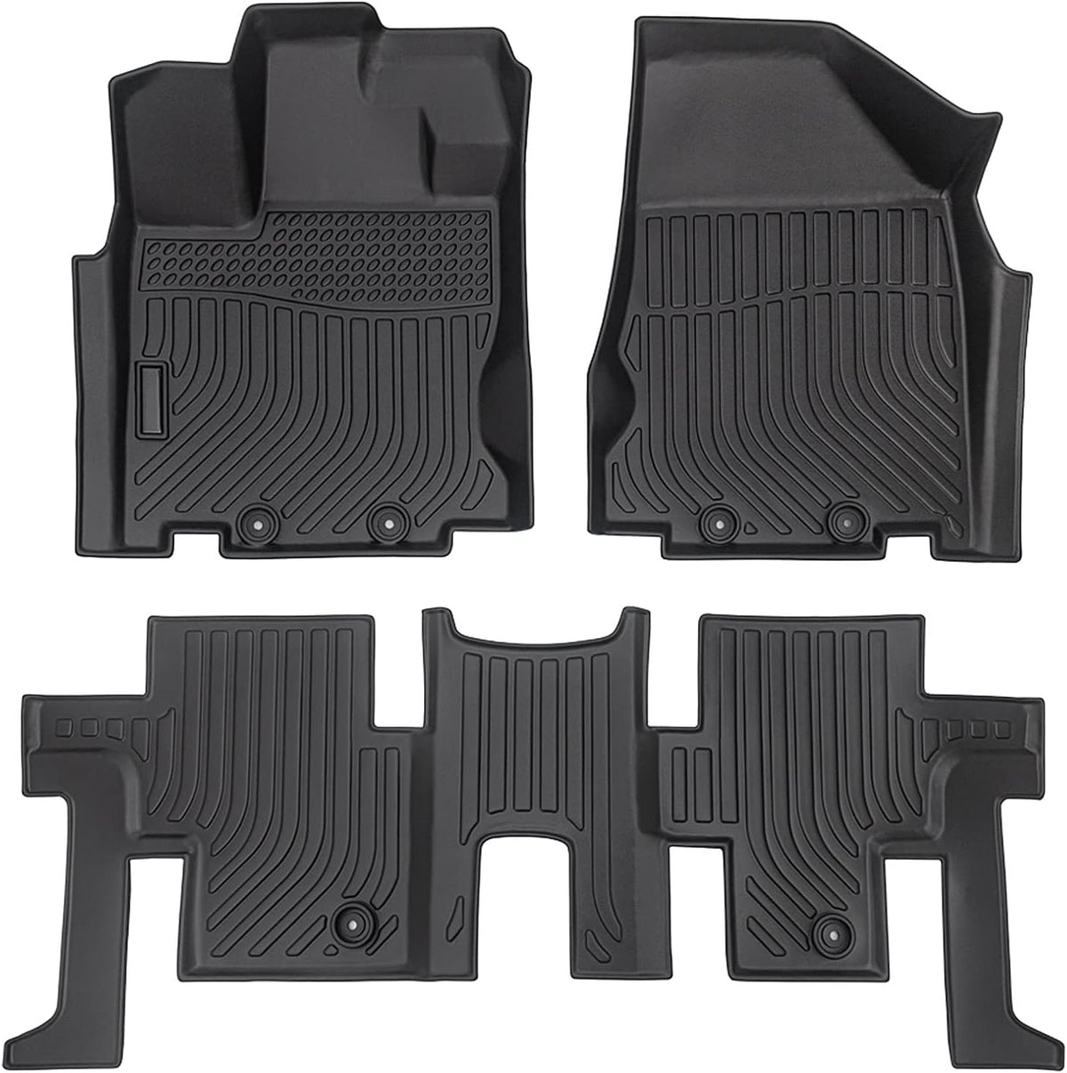 All Weather Floor Mat 2 Row Liner Set TPO Z994