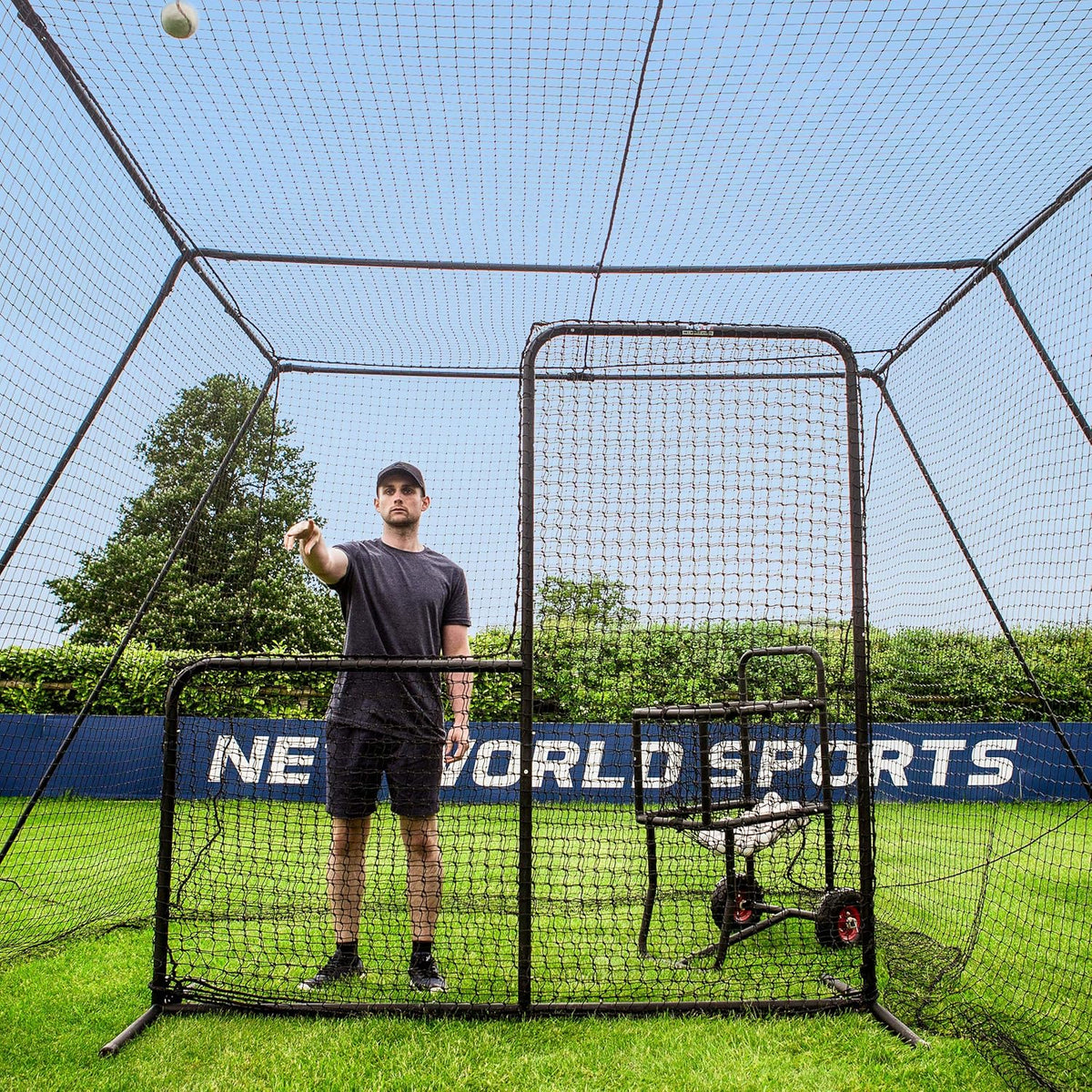 Baseball Batting Cage with Frame and Net W17449