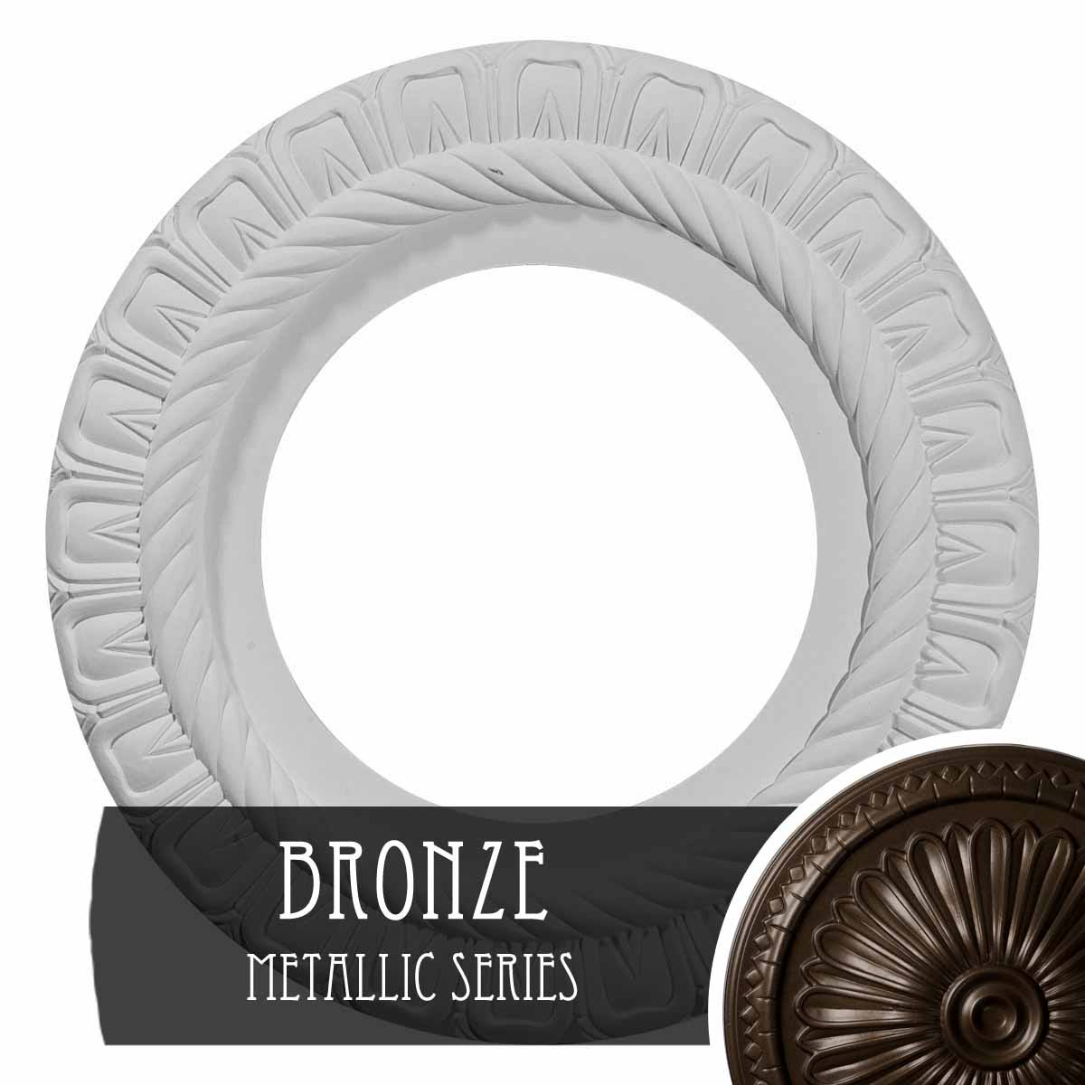 Hand-Painted Bronze Ceiling Medallion T990