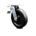 8 Inch Black Swivel Plate Caster with Total Lock Brake A982777