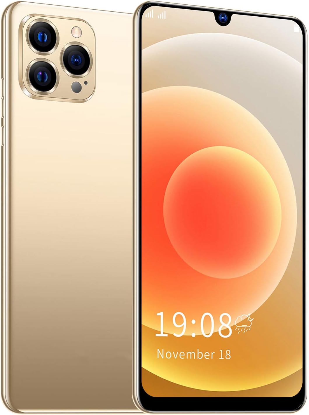 5.45 inch Unlocked Smartphone with Face Fingerprint, 1GB/8GB, 2200mAh Battery (Blue) F4747