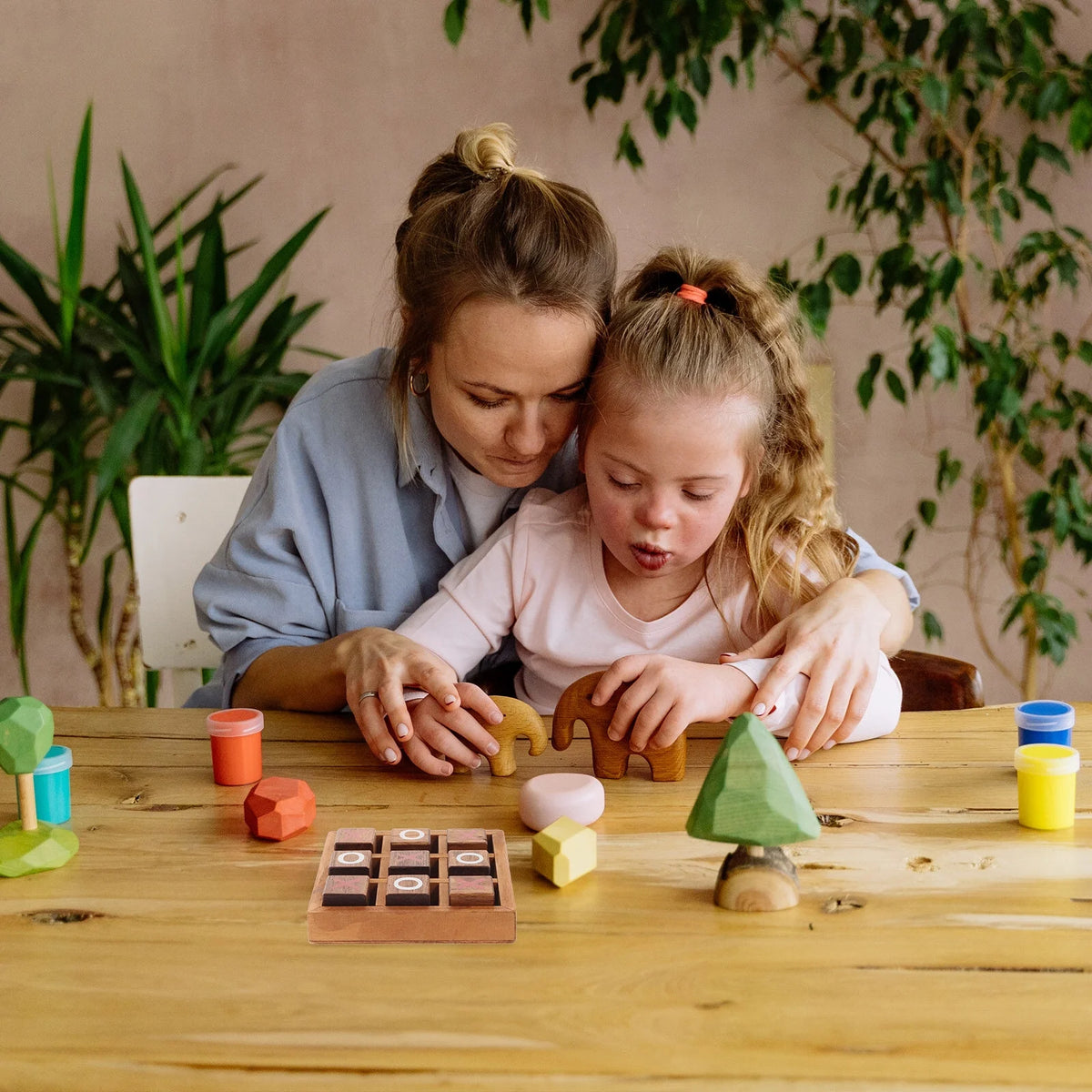 Tic Tac Toe Wooden Board Game Toy K60483