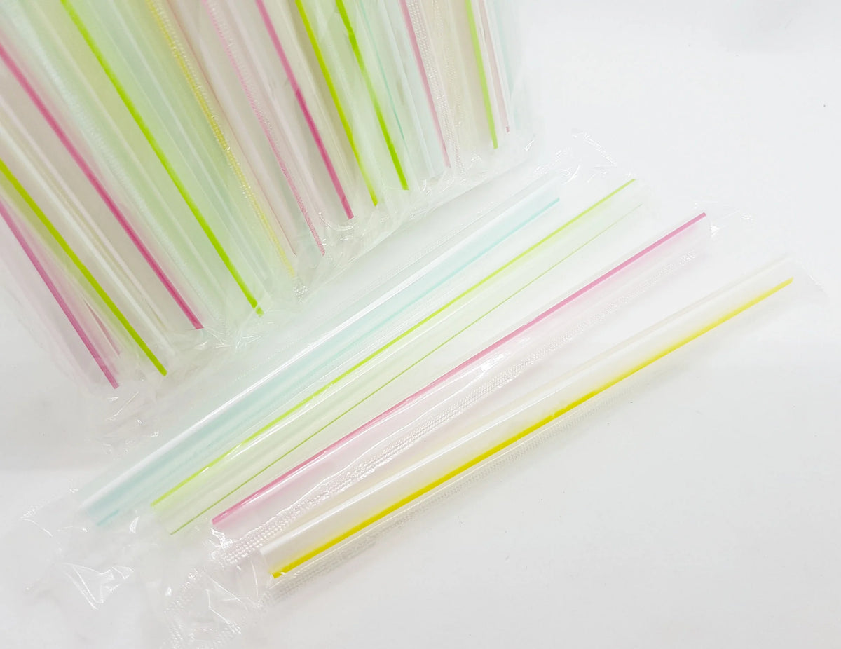 Lavender Milk Tea Bubble Tea DIY Kit with Black Boba Tapioca Pearl and 10 Straws W92484